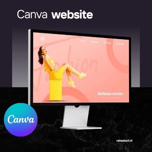 Fashion Retail Website Sjabloon | Canva Website voor Boutiques, Stylisten & Modemerken