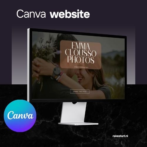 Fotografie Website Sjabloon | Bewerkbare Canva Website voor Fotografen & Creatieve Studios | Modern Visueel Portfolio Ontwerp