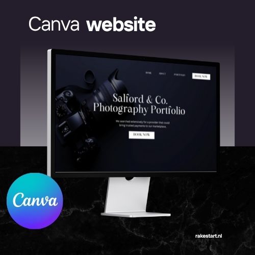 Fotografie Website Sjabloon | Bewerkbare Canva Website voor Fotografen & Creatieve Studios | Modern Visueel Portfolio Ontwerp