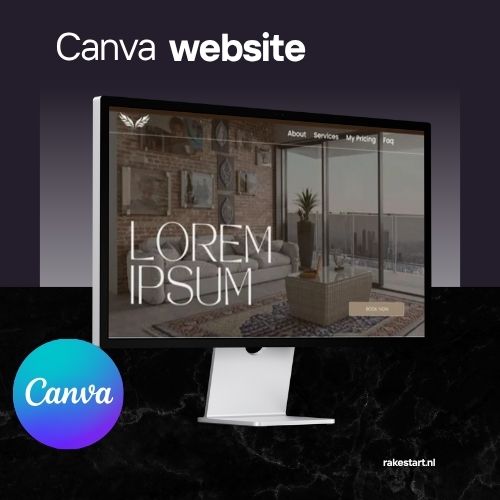 Luxury accommodatie Website Sjabloon | Bewerkbare Canva Website voor Hotels, Resorts & Villa’s | Modern Hospitality Webdesign