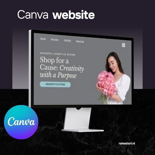 Charity Gala Event Website Sjabloon | Bewerkbare Canva Website voor Fundraisers, Non-profits & Black-Tie Events