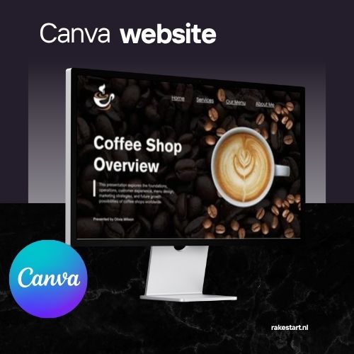 Food & Restaurant Website Sjabloon | Bewerkbare Canva Website voor Cafés, Restaurants & Foodmerken