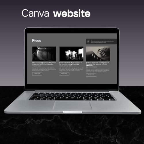 Professionele Canva Website-template voor Creatives, Filmmakers & Directors 🎬
