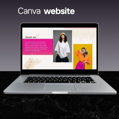 Pink Fashion Website Sjabloon | Bewerkbare Canva Website voor Modemerken, Boutiques & Stylisten | Chic & Mobielvriendelijk Ontwerp