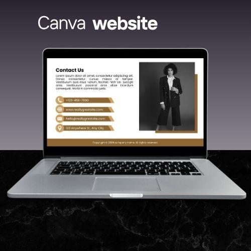 Consultant Website Sjabloon | Bewerkbare Canva Website voor Business, Marketing, Life & Career Consultants | Professioneel & Conversiegericht Ontwerp