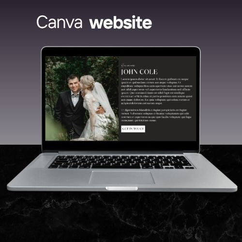 Fotografie Website Sjabloon | Bewerkbare Canva Website voor Fotografen & Creatieve Studios | Modern Visueel Portfolio Ontwerp