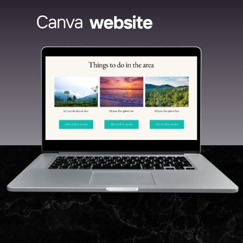 Reis Website Sjabloon | Bewerkbare Canva Website voor Reisbloggers, Touroperators & Avontuurmerken | Mobielvriendelijk & Prachtig Ontwerp