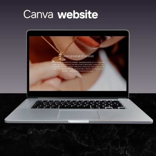 Fashion Retail Website Sjabloon | Canva Website voor Boutiques, Stylisten & Modemerken