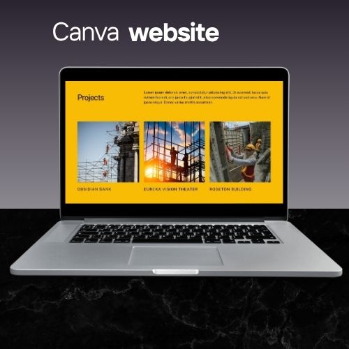 Website Sjabloon voor Bouwbedrijven | Canva Website voor Aannemers, Renovatieservices & Vakmensen