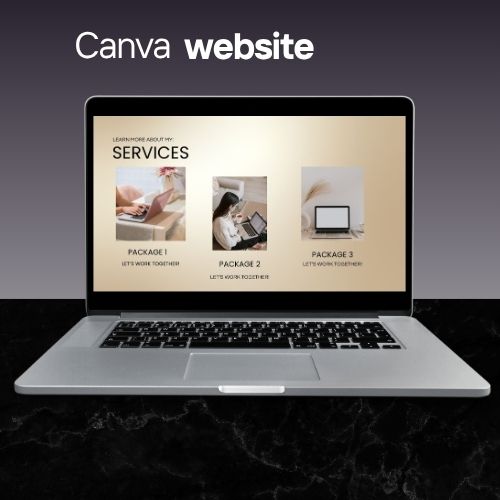 Coaching Website Template | Luxe Canva Websitesjabloon voor Coaches & Mentoren