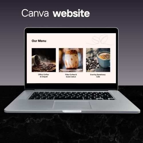 Food & Restaurant Website Sjabloon | Bewerkbare Canva Website voor Cafés, Restaurants & Foodmerken