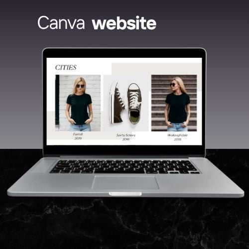 Fotografie Website Sjabloon | Bewerkbare Canva Website voor Fotografen & Creatieve Studios | Modern Visueel Portfolio Ontwerp