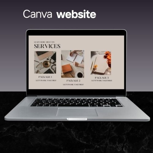 Website Sjabloon voor Appointment Setter | Bewerkbare Canva Website voor Virtual Assistants & Dienstverleners