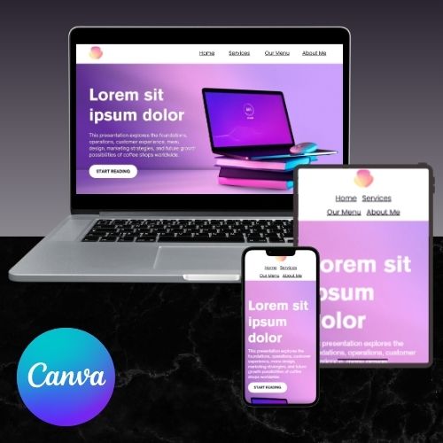 Website Sjabloon voor Virtual Assistant | Bewerkbare Canva Website voor VA’s, OBM’s & Dienstverleners