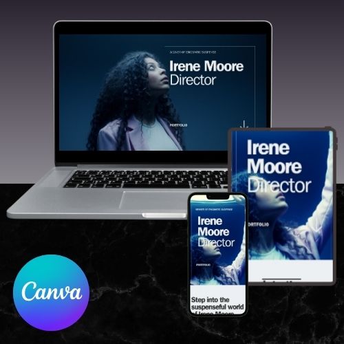 Professionele Canva Website-template voor Creatives, Filmmakers & Directors 🎬