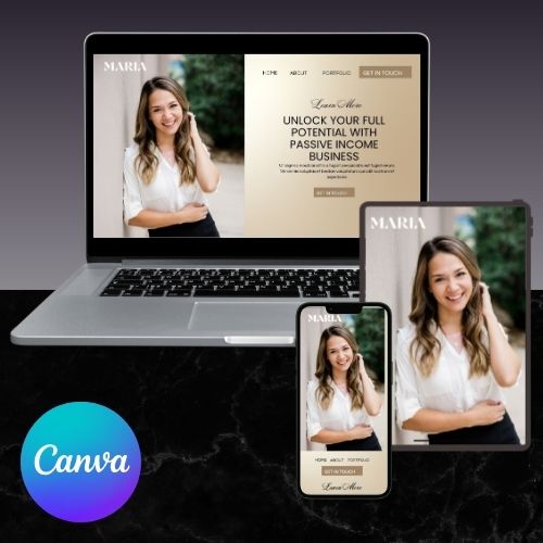 VA Website Sjabloon | Bewerkbare Canva Website voor Virtual Assistants | Professioneel & Mobielvriendelijk Ontwerp