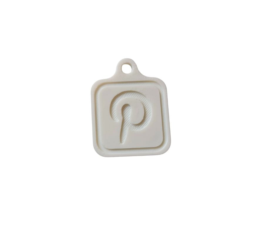 Pinterest NFC-sleutelhanger – 3D sleutelhanger naar jouw Pinterest-profiel