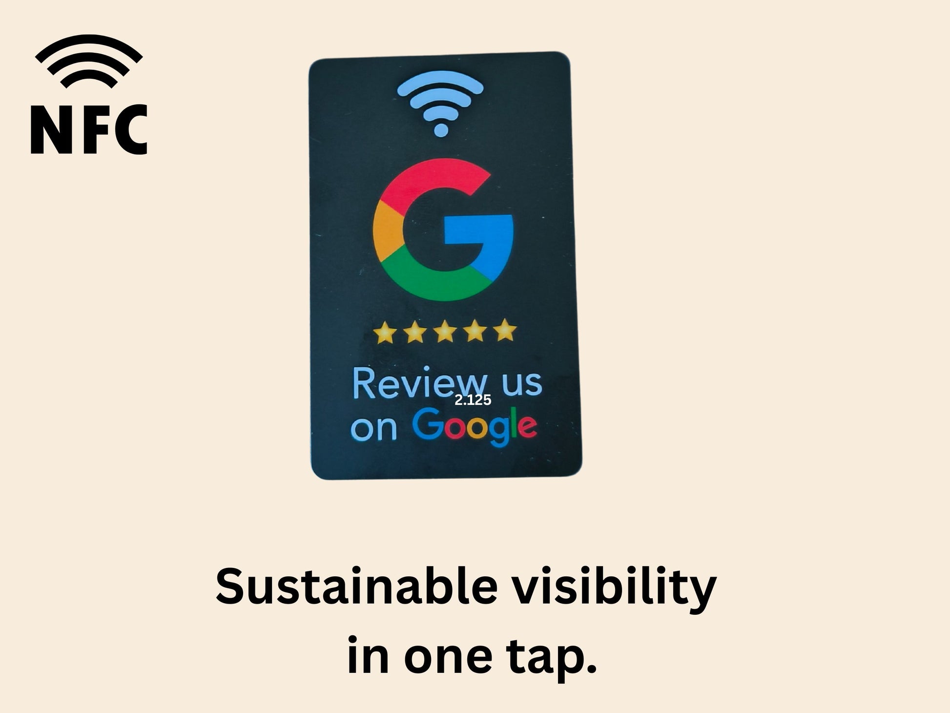 Google bordje + Google pas