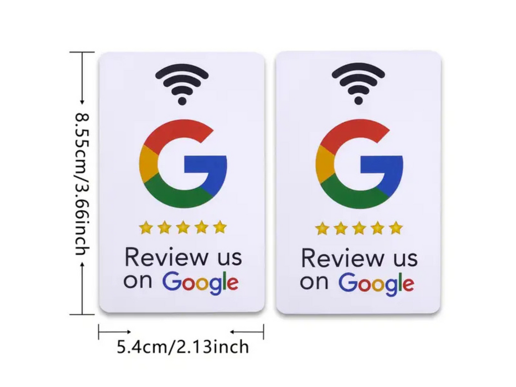 Google bordje + Google pas