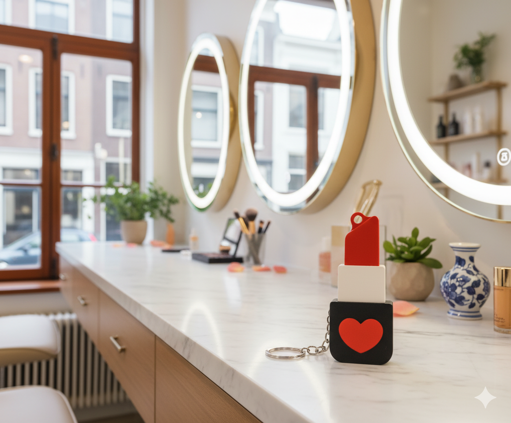 NFC Sleutelhanger – Lippenstift – Beauty Edition