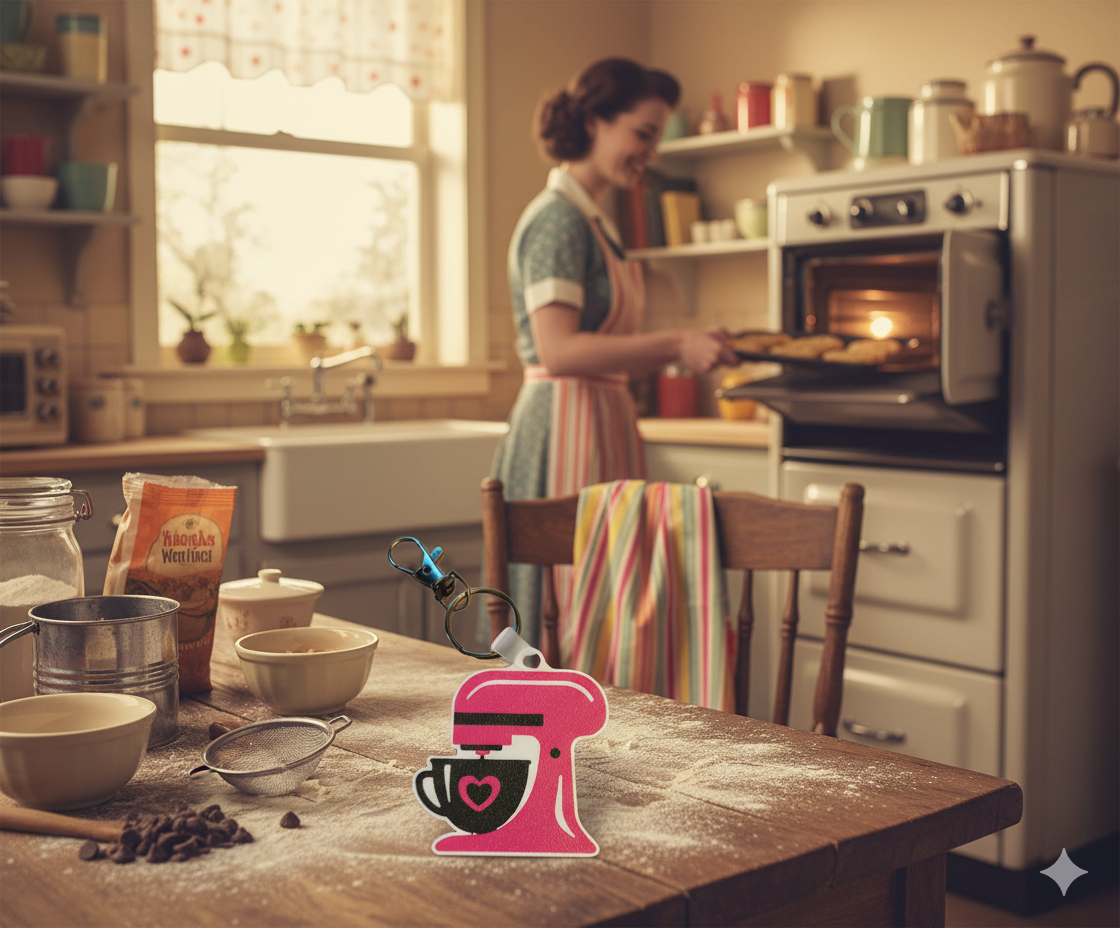 NFC Sleutelhanger – Roze Mixer – Bakery Edition