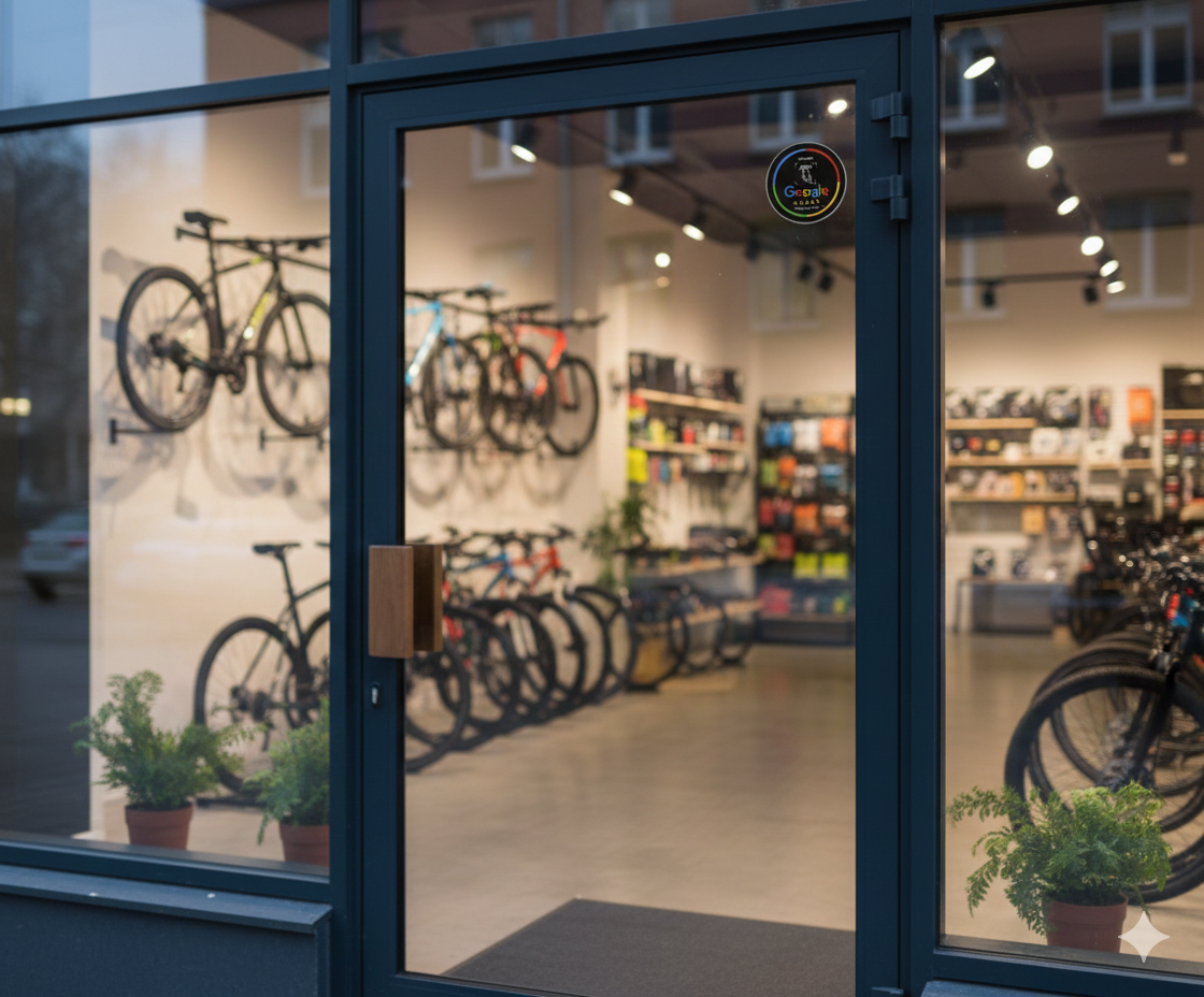 google review bord met nfc pas
