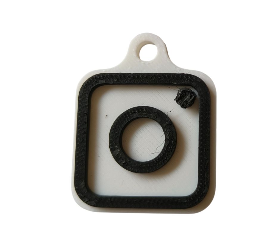 Instagram NFC-sleutelhanger – 3D keytag naar jouw Insta-profiel