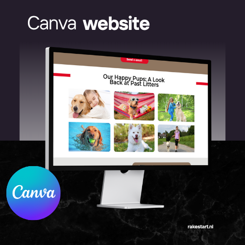 Canva Website Template voor Hondentrainers, Trimsalons & Fokkers – Opvallend en Mobielvriendelijk