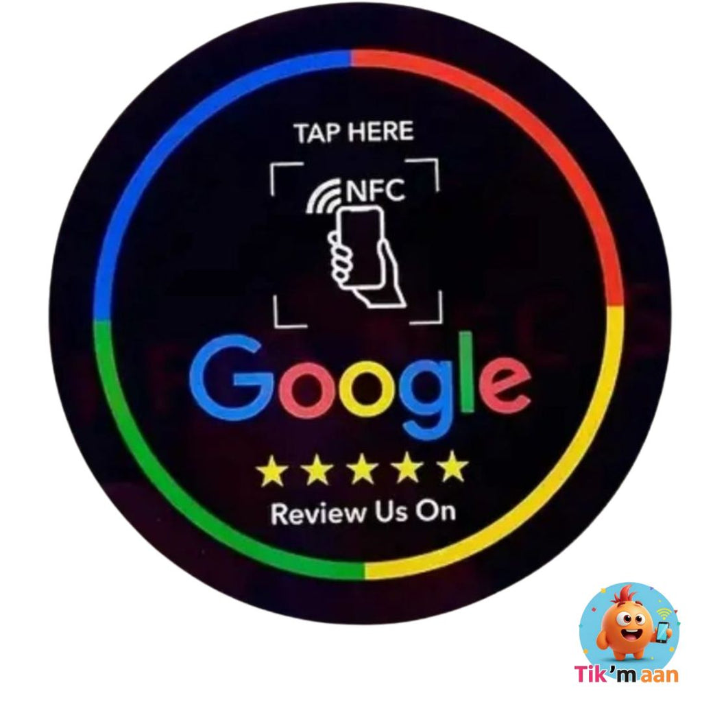 Zwarte NFC Review & Contact Set – Direct Meer Reviews & Klantcontact