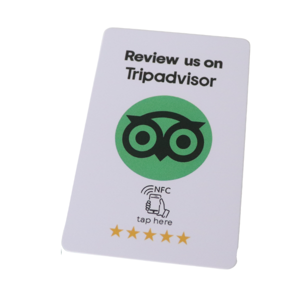 TripAdvisor NFC-kaart – 1 Tik voor Reviews – 2‑pack Groen, (1+1 Gratis)