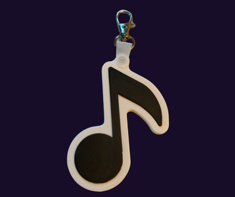 NFC muzieknoot sleutelhanger music edition