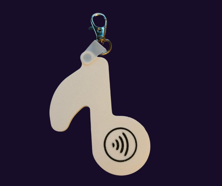 NFC muzieknoot sleutelhanger music edition