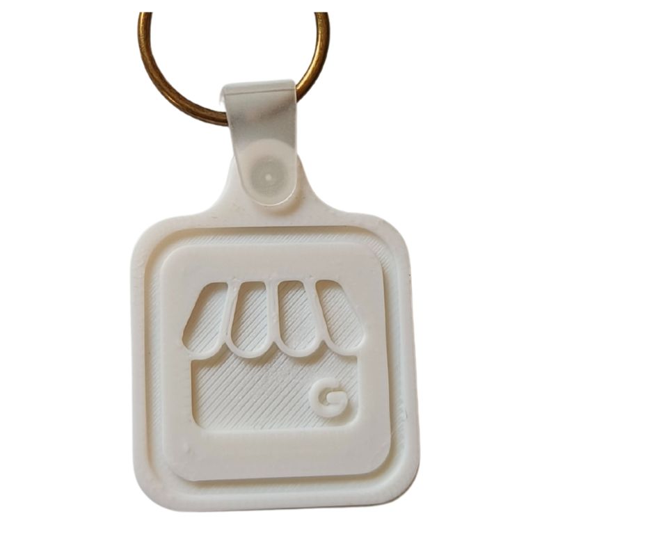 3D Google Review NFC-sleutelhanger – meer reviews met één tik