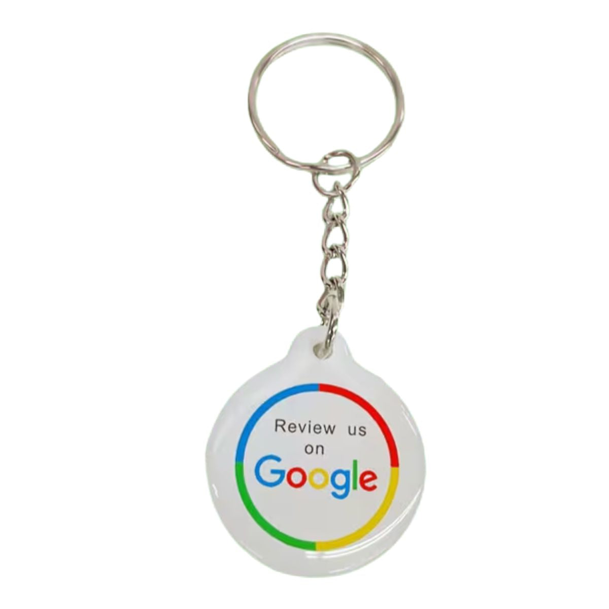 Witte Google Review Sleutelhanger – NFC Tap-to-Review