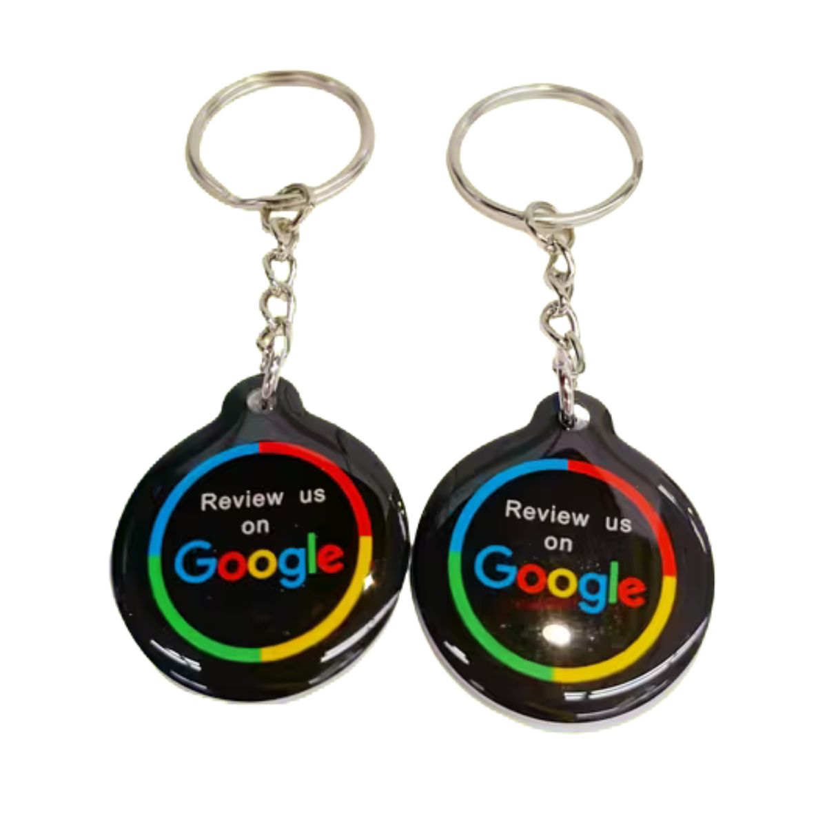 Zwarte Google Review Sleutelhanger – NFC Tap-to-Review