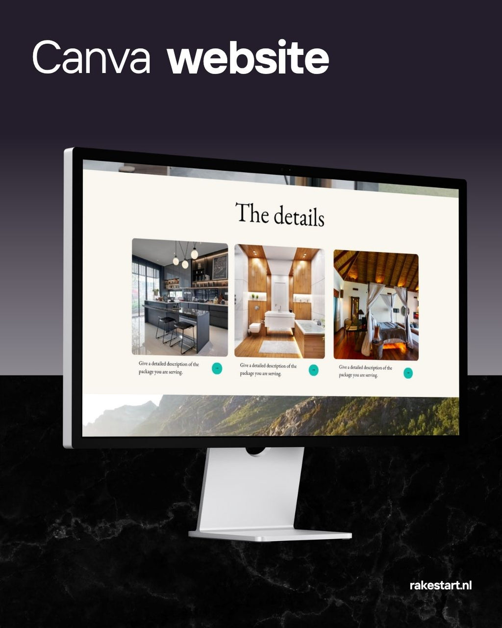 Canva-website template voor Airbnb &amp; vakantieverhuur – snel online en 100% aanpasbaar