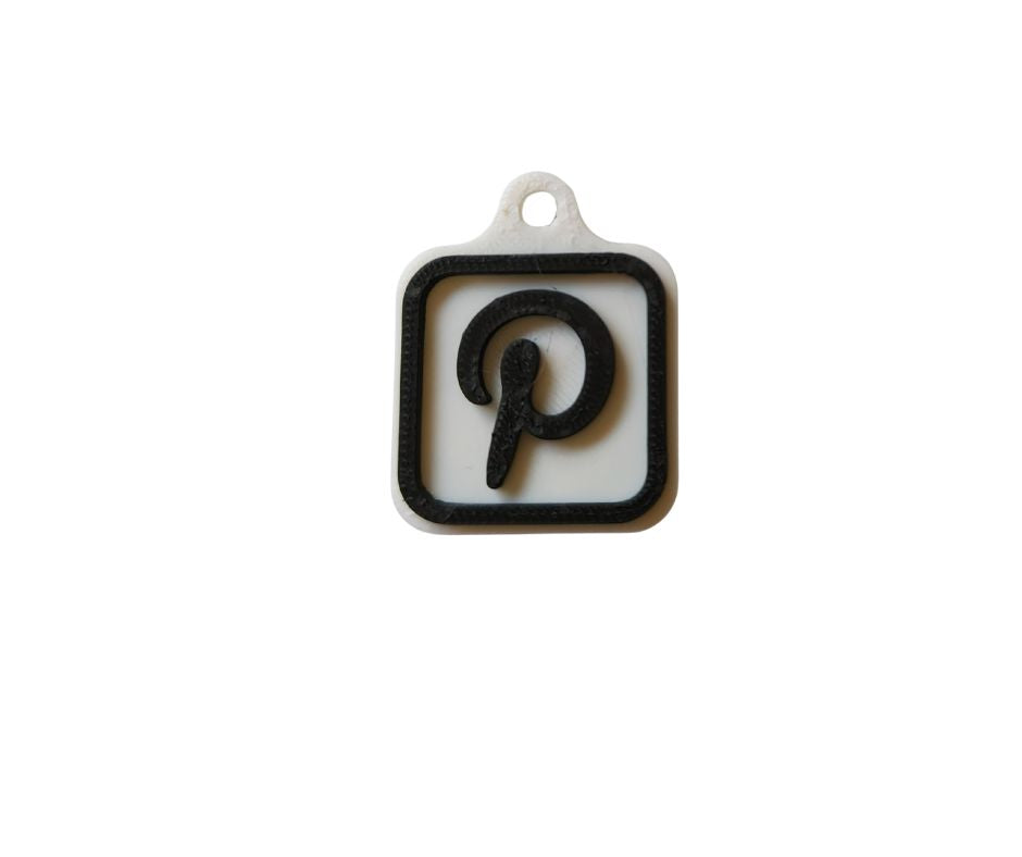 Pinterest NFC-sleutelhanger – 3D sleutelhanger naar jouw Pinterest-profiel