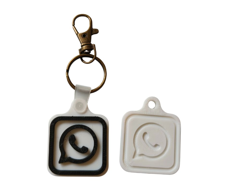 WhatsApp NFC-sleutelhanger – 3D sleutelhanger naar jouw WhatsApp-chat
