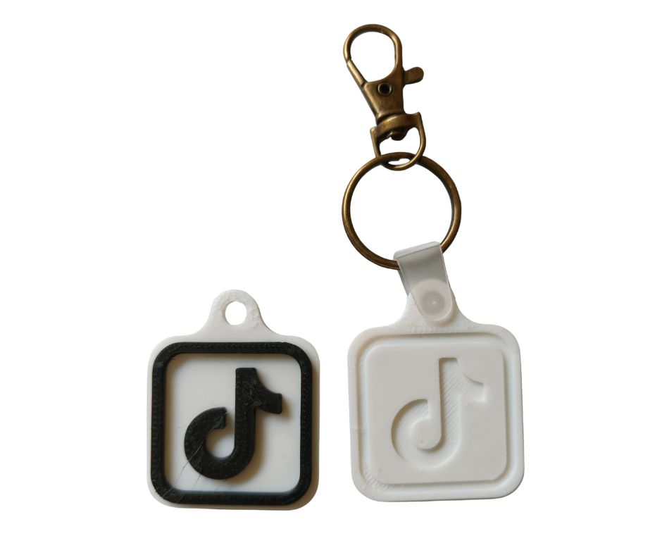 TikTok NFC-sleutelhanger – 3D keytag naar jouw TikTok-profiel