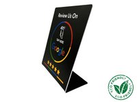 Google Review Display – NFC | Tap-to-Review Bordje (Zwart)