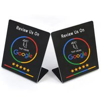Google Review Display – NFC | Tap-to-Review Bordje (Zwart)